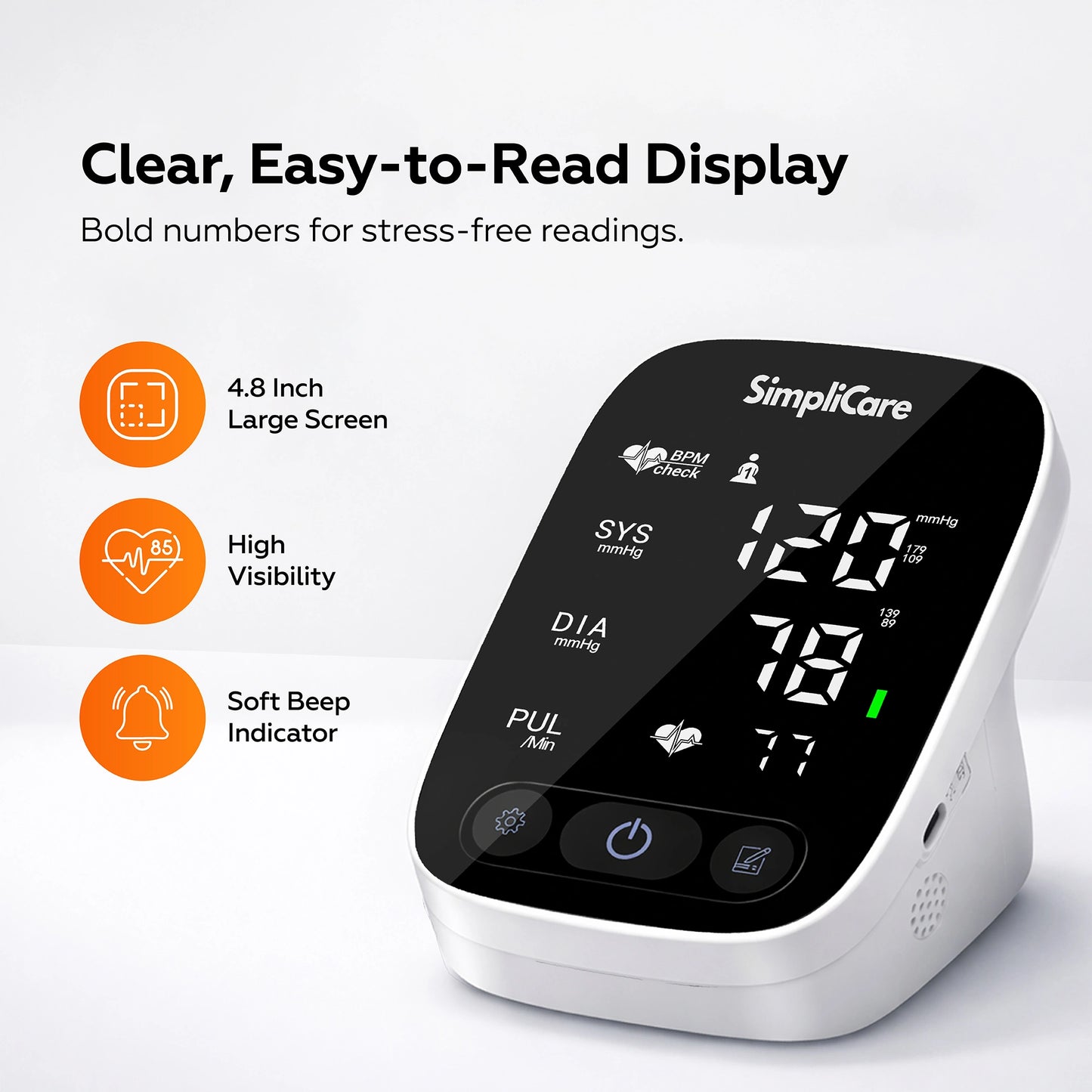 Digital Blood Pressure Monitor for Arm – BP Machine with Accurate Readings