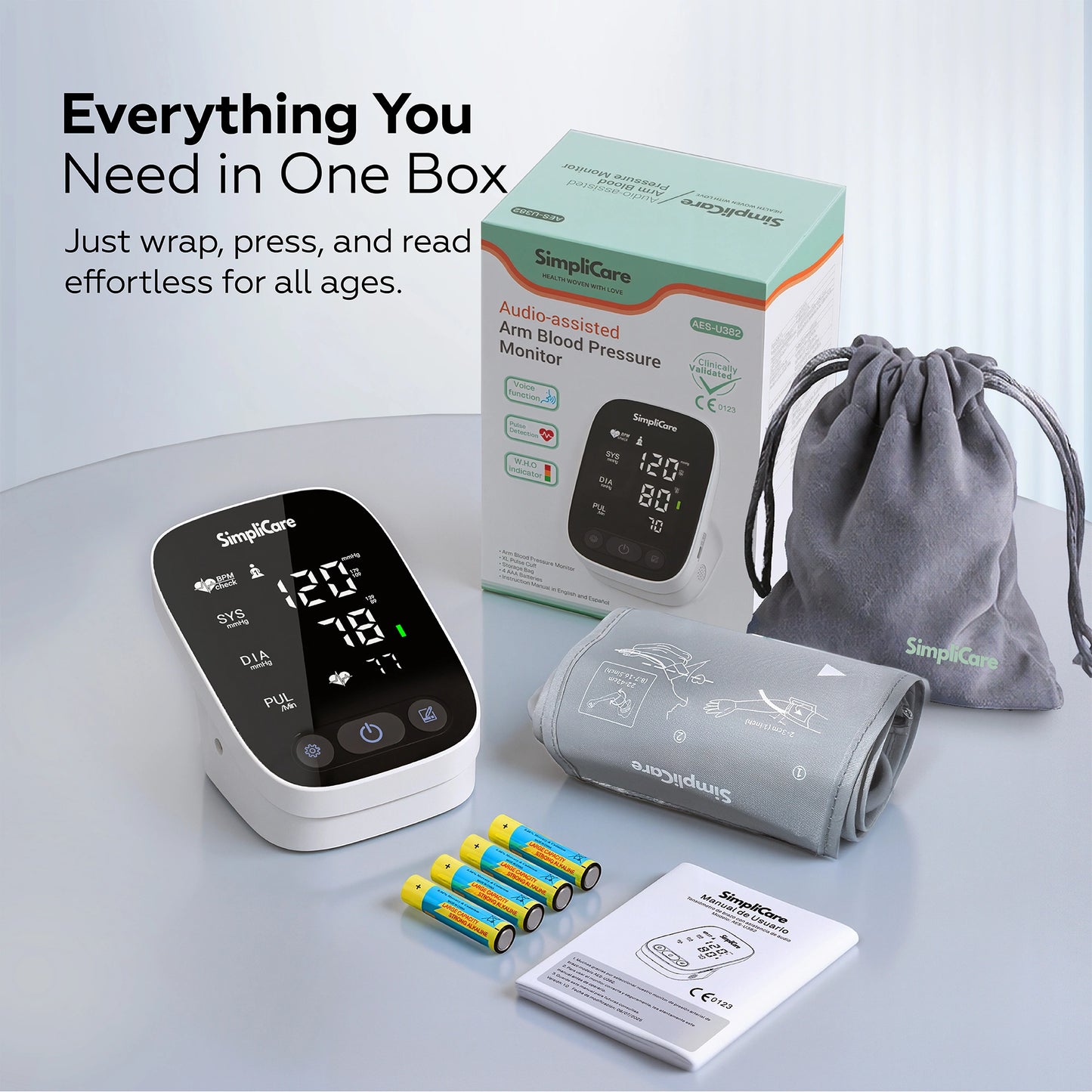 Digital Blood Pressure Monitor for Arm – BP Machine with Accurate Readings