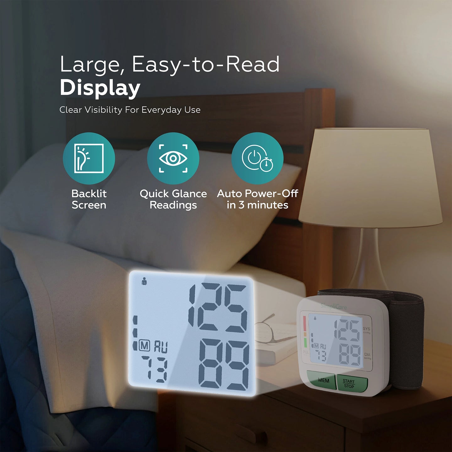 Wrist Blood Pressure Monitor | Automatic Digital BP Monitor 