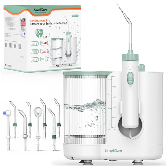Pro Countertop Oral Irrigator | 600ml Smart Water Flosser – SimpliCare
