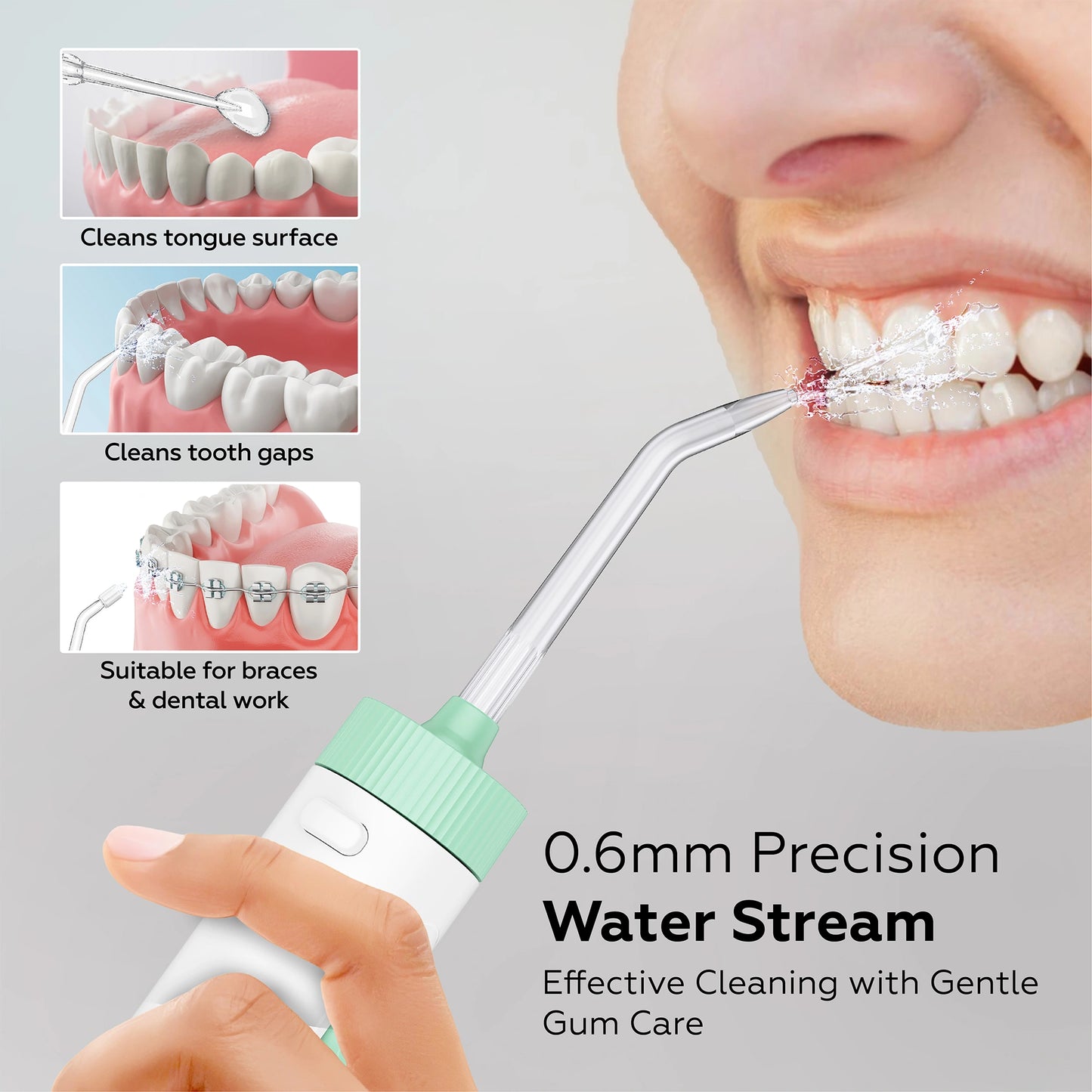 Pro Countertop Oral Irrigator | 600ml Smart Water Flosser – SimpliCare