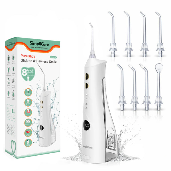 Dental Oral Water Flosser – Cordless, 4 Modes, Rechargeable & IPX7 Waterproof
